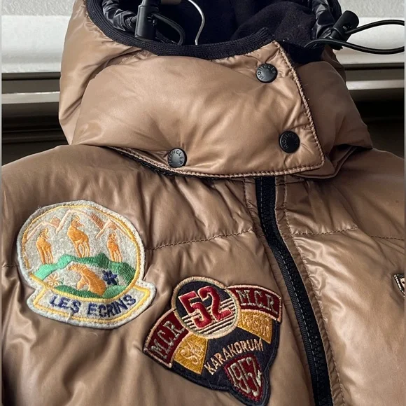 Moncler: Patches Coat Ski Alps Patch Limited Edition Puffer Jacket (Brown) ❄️